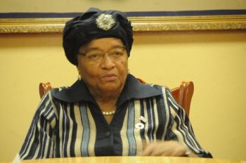  President Ellen Johnson Sirleaf.